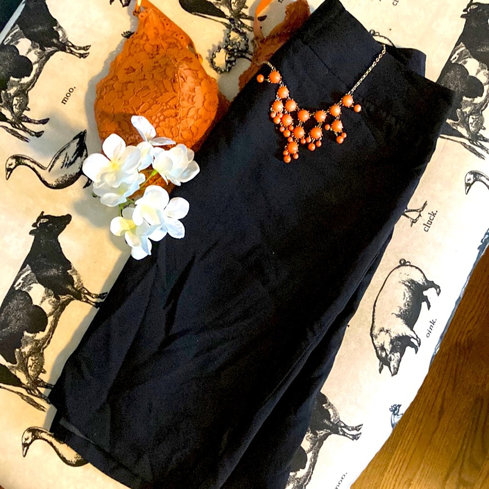 Black pencil skirt